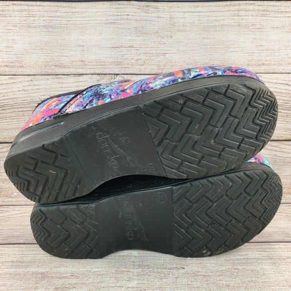 Dansko Professional Patent Leather Clogs Women's Size 37 - Picture 4 of 9